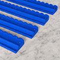 Blue maple wood Mahjong rack and pusher set