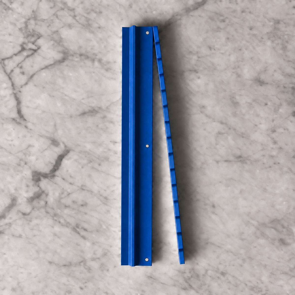 Blue maple wood Mahjong rack and pusher set