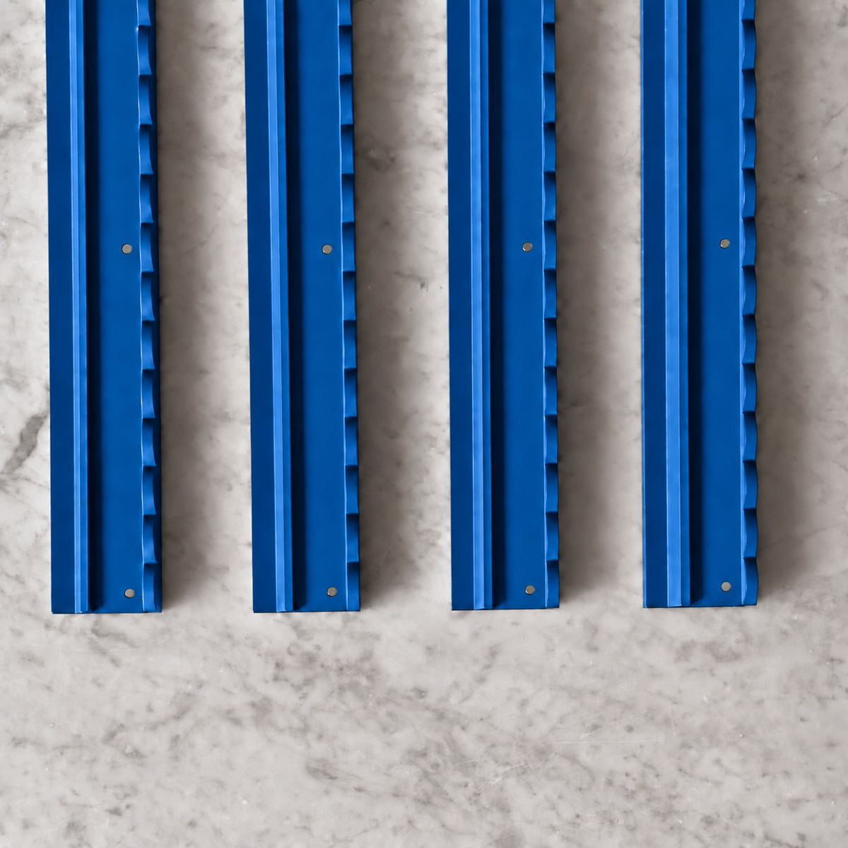 Blue maple wood Mahjong rack and pusher set