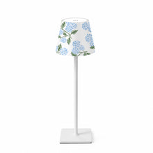 Blue Hydrangea Mahjong Table Lamp