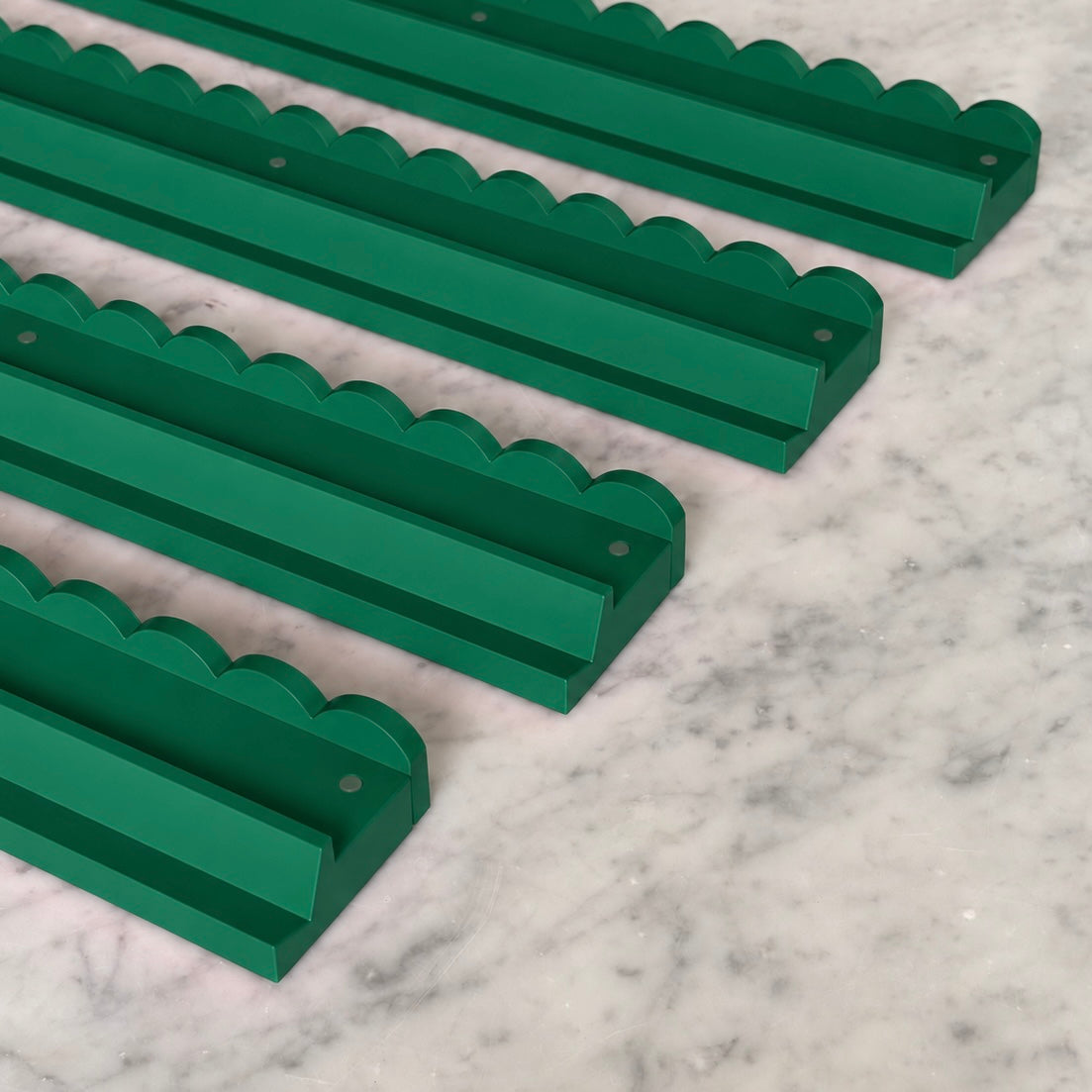Green maple wood Mahjong rack and pusher set