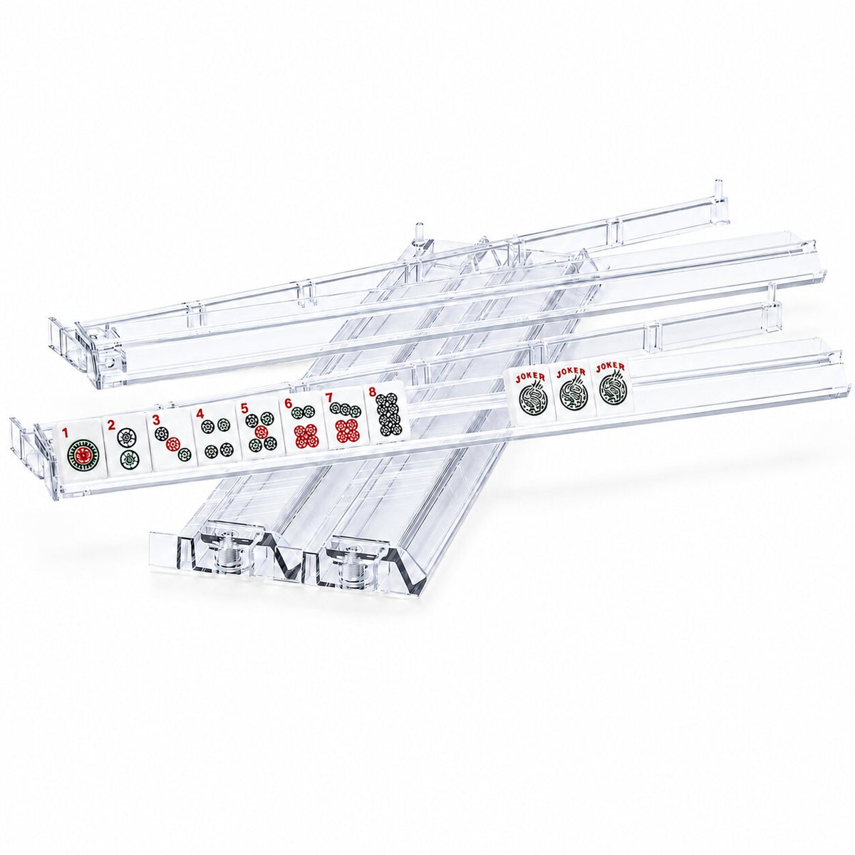 Clear Acrylic Mahjong Rack & Pusher Set