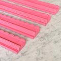 Pink maple wood Mahjong rack and pusher set