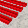 Red maple wood Mahjong rack and pusher set
